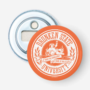Drunken State Universiteit Button Flesopener