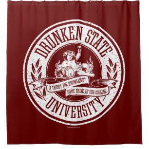 Drunken State Universiteit Douchegordijn