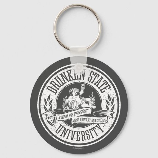 Drunken State Universiteit Sleutelhanger (Voorkant)