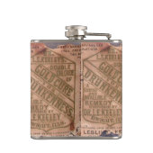 Drunkenness Cure Label Torn Heupfles (Achterkant)