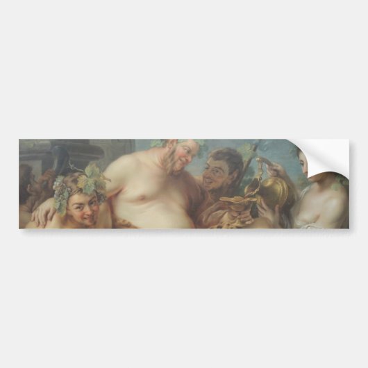 Drunkenness of Silenus (door Carle van Loo) Bumpersticker (Voorkant)