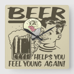 Drunker ik zit hier vierkante klok