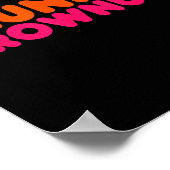 Drunkin' Grown - Funny Parody Party Drinking Lover Poster (Hoek)