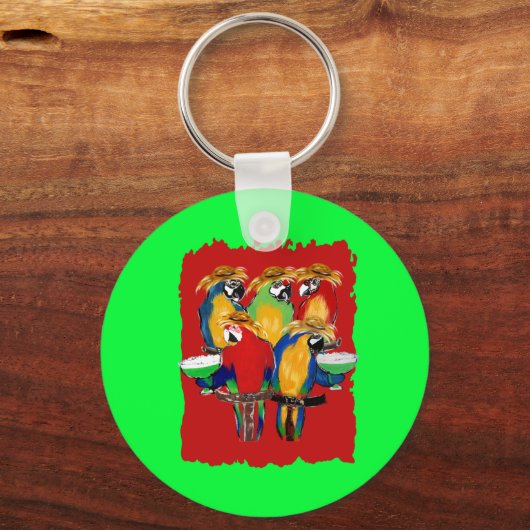 Drunkin Parrots Sleutelhanger (Voorkant)