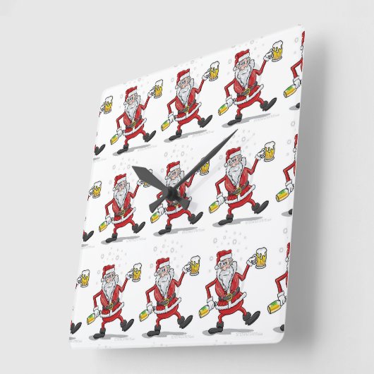 "DRUNKIN' PÈRE NOËL" HORLOGE (Angle)