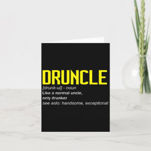 Drunkle Definition Werelds beste oom ooit Funny Dr Kaart