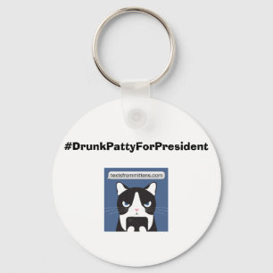 #DrunkPattyForPresident Basic Sleutelhanger