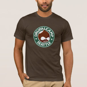 Drupal Camp Seattle - Donkerbruin T-shirt