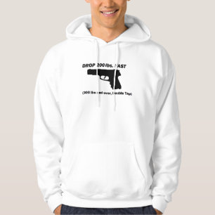 'druppel 200 lbs snel, dubbel kraan' 2e pistool hoodie