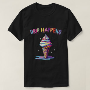 Druppel Happens - Smeltende Kleurrijke Ijs Estheti T-shirt