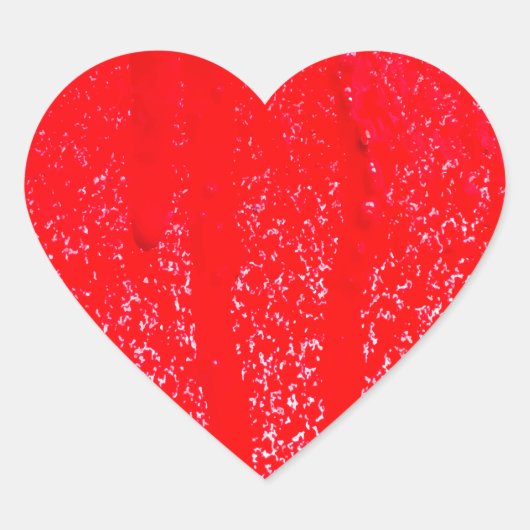 druppelbloed hart sticker (Voorkant)