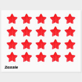 druppelbloed ster sticker (Vel)