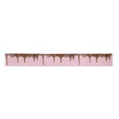 Druppelen Chocolade Icing op Polka Dots Lint (Voorkant)