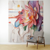 Druppelen Lotus Art Wandkleed (In situ)