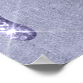 Druppelen Paarse Glitter | Chique Lavendel Icing P Poster (Hoek)