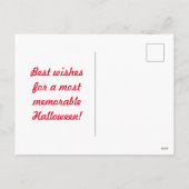 Druppelend Briefkaart (zwart en rood) (Achterkant)