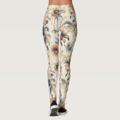 Druppelende  bloemen leggings (Achterkant)