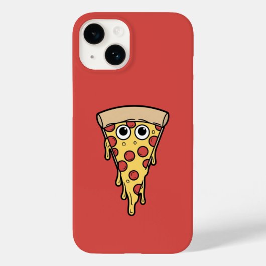 Druppelende kaas pizza – Fun Red Case-Mate iPhone Case (Achterkant)