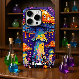 Druppelende psychedelische schimmels iPhone 16 pro hoesje