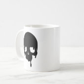  druppelende schedel koffiemok (Voorkant links)