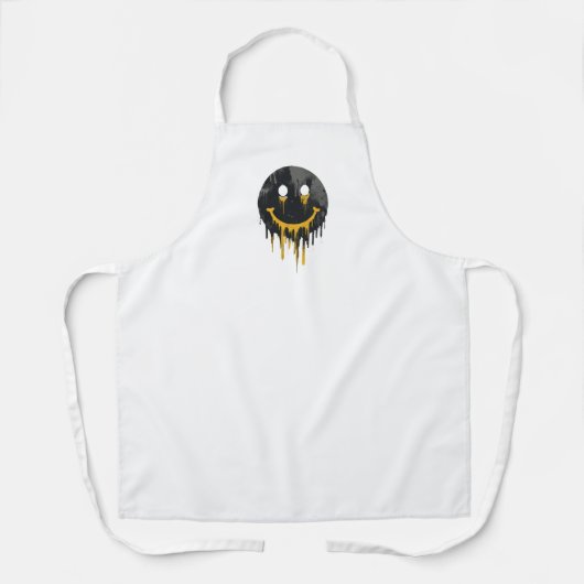 Druppelende Smiley Face Schort (Voorkant)