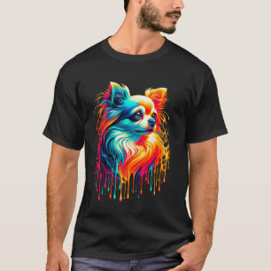 Druppelende Verf Kunst Chihuahua Chihuahuas Chi T-shirt