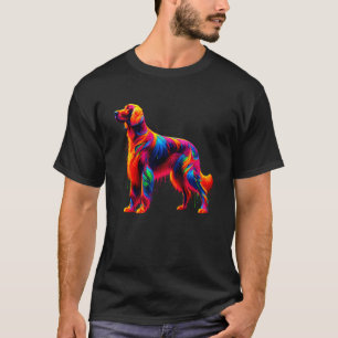 Druppelende verf kunst Ierse Setter T-shirt