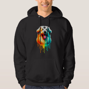 Druppelende verfkunst Anatolische herdershond Hoodie