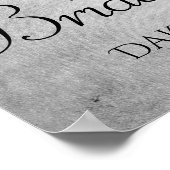 Druppelende Zilveren Glitters | Platina vonkenrege Poster (Hoek)