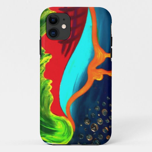 Druppelige abstracte vormen Case-Mate iPhone case (Achterkant)