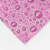 Druppels voor warm roze water fleece deken (Hoek)