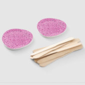 Druppels voor warm roze water handwaaier (Niet-gemonteerd)