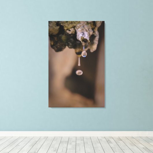 druppeltje canvas afdruk (Insitu (Houten vloer))