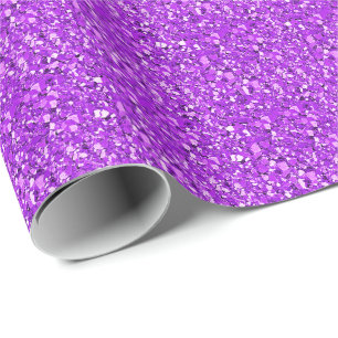 Druzy crystal - amethyst paars cadeaupapier