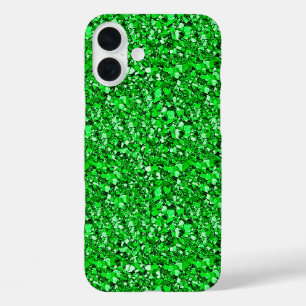 Druzy crystal - emerald green iPhone 16 plus hoesje