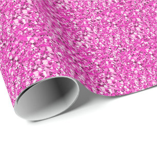 Druzy crystal - fuchsia roze cadeaupapier