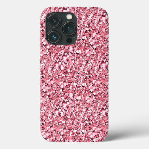 Druzy kristal - roos kwarts roze iPhone 13 pro hoesje