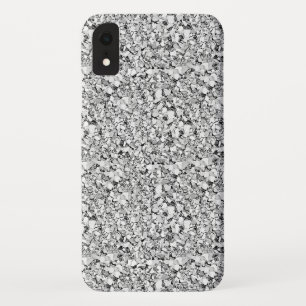 Druzy kristal - witte goudkleur iPhone XR hoesje