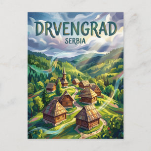 Drvengrad Servië Briefkaart