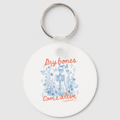 Dry Bones Come Alive Christian Funny Skeleton Hall Sleutelhanger (Voorkant)