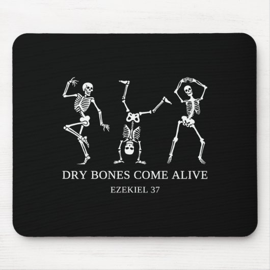 Dry Bones Come Alive Ezekiel 37 Funny Skeleton Hal Muismat (Voorkant)