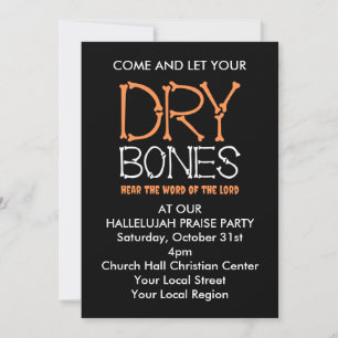 DRY BOTTEN Christelijke Halloween Party Kaart