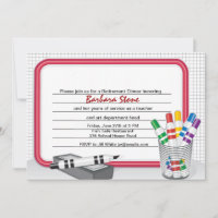 Dry Erase Board Retirement Uitnodiging