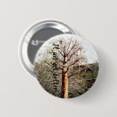 Dry Ferula Plant Ronde Button 5,7 Cm (Voorkant /achterkant)