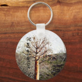 Dry Ferula Plant Sleutelhanger (Voorkant)