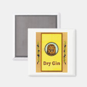 Dry Gin Lion Magneet (Voorkant / Achterkant)