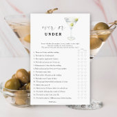 Dry martini vrijgezellenfeest Over of onder het sp