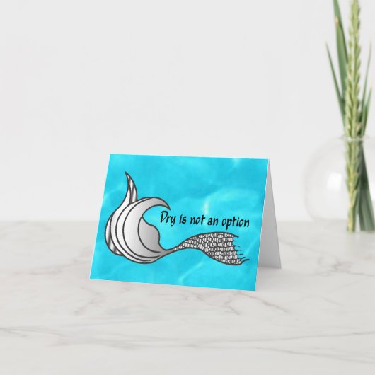 Dry n'est pas une carte de note Option (Devant)