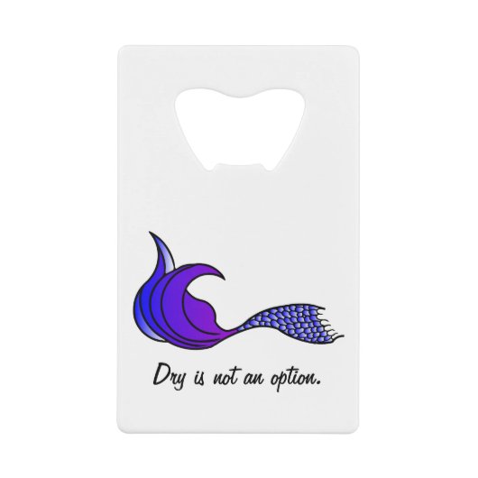 Dry n'est pas une option violet ouvre-bouteille de (Devant)