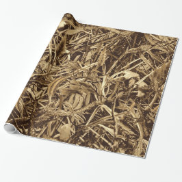 Dry Reeds Duck Blind Wrapping Paper Cadeaupapier